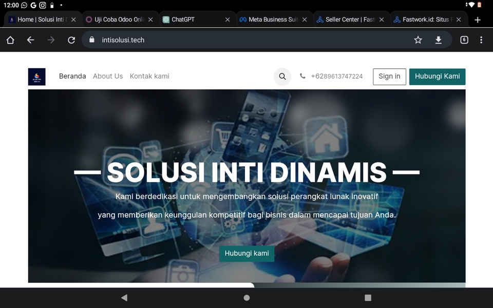 Jasa pembuatan website profesional, solusi website dinamis dan inovatif untuk meningkatkan bisnis Anda.