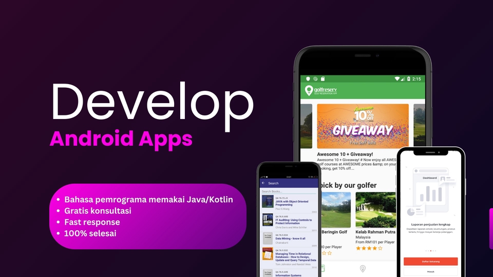 Jasa Pembuatan Aplikasi Mobile Profesional - Pembuatan Aplikasi Android Native (Java/Kotlin)