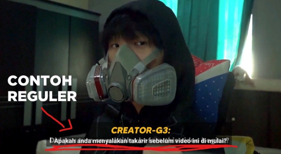 Jasa Pembuatan Subtitle video dengan contoh subtitle regular dan pertanyaan Apakah anda menyalakan takarir sebelum video ini di mulai?