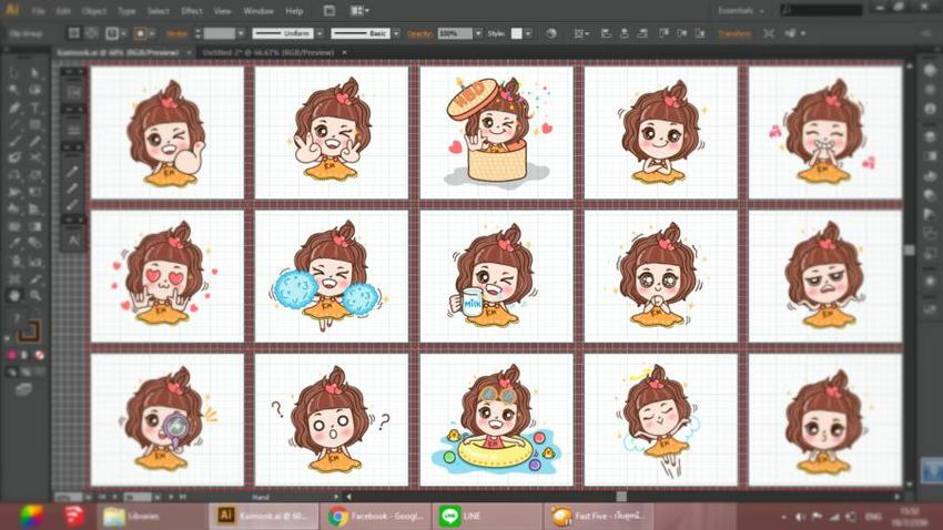 ออกแบบ LINE Sticker - ออกแบบ Sticker LINE น่ารัก กวนๆ ตามใจคุณ จัดไป๊++ - 7