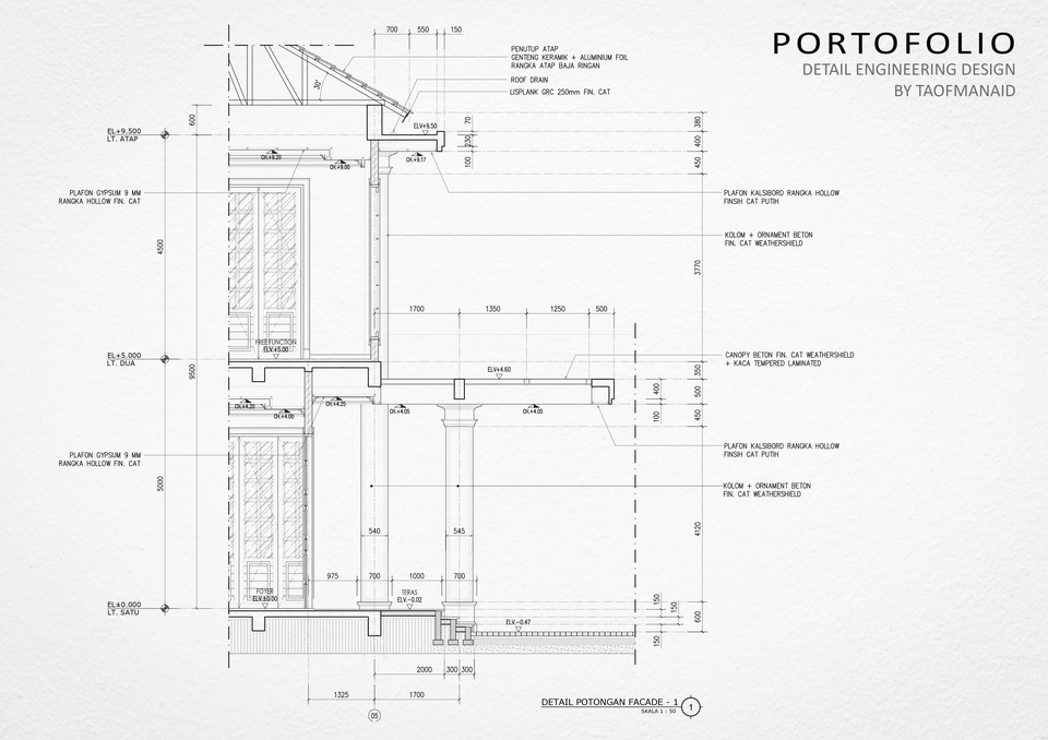 CAD Drawing - Jasa Drafter Arsitektur-Interior-struktur (CAD  Drawing)  - 6