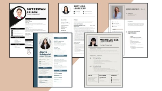 รับทำเรซูเม่ รับทำพอร์ต รับทำ resume ออกแบบโปรไฟล์บริษัท รับทำ portfolio