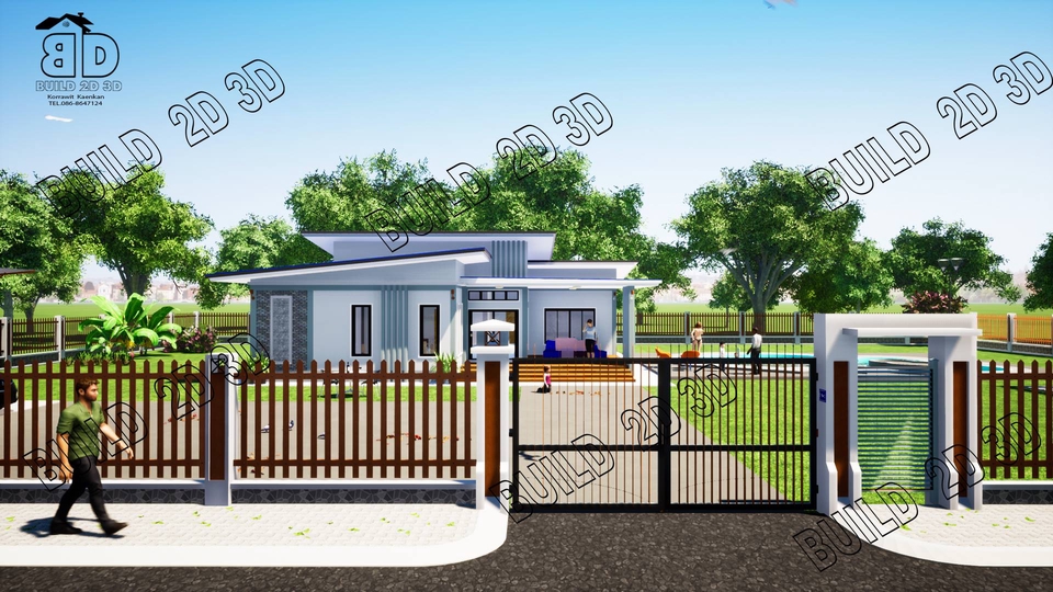 3D Perspective - งานขึ้น Model Sketch Up - 12