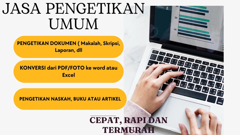 Jasa Pengetikan Online Cepat dan Akurat - Pengetikan Dokumen, (makalah, skripsi, laporan, naskah, dll). Konversi pdf/png ke word or excel, 