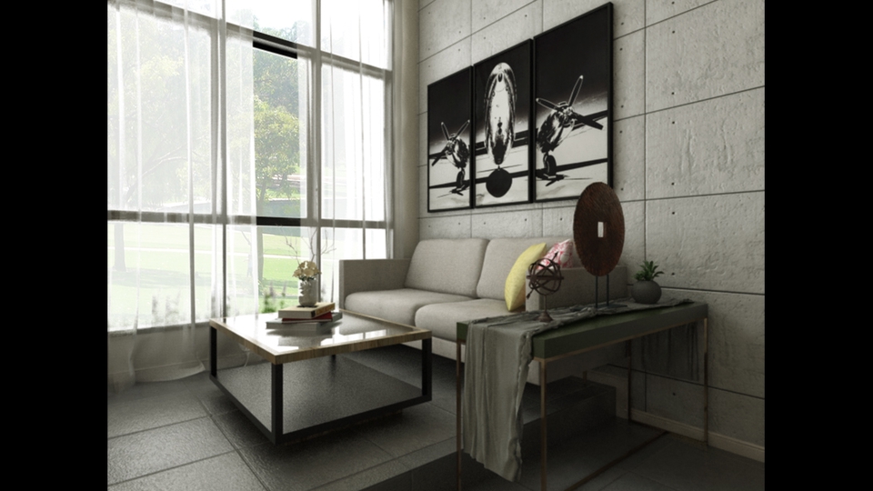 3D & Perspektif - Desain Layout Denah, 3D Modelling & Rendering - 3