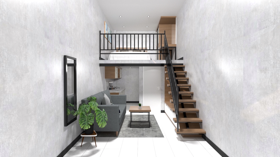 3D & Perspektif - Jasa Profesional Desain Interior Rumah Minimalis, Kantor, Kafe Aesthetic - 13