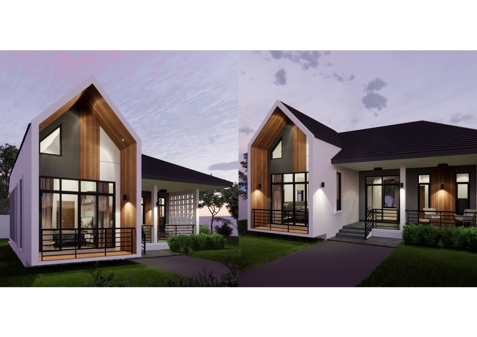 ออกแบบบ้าน 3 มิติ perspective รับทำภาพ 3d โมเดลบ้านสวย ราคาถูก