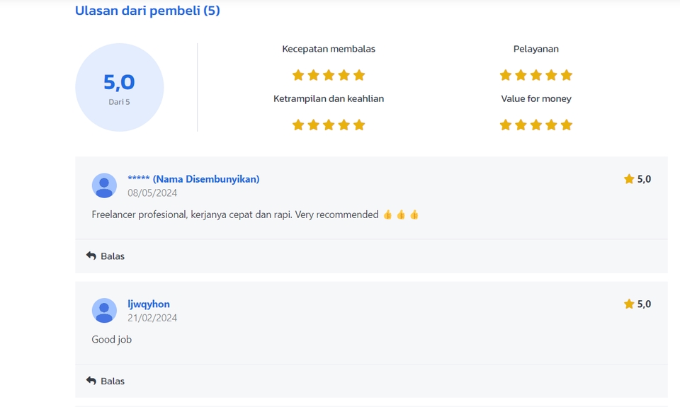 Jasa data entry freelance dengan rating 5 bintang, layanan profesional dan cepat.