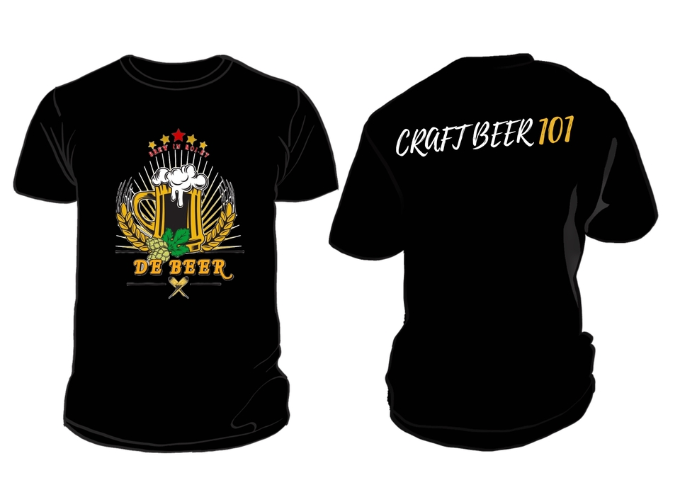 ออกแบบเสื้อยืด craft beer de beer ออกแบบเสื้อยืด โบรชัวร์ ราคาถูก