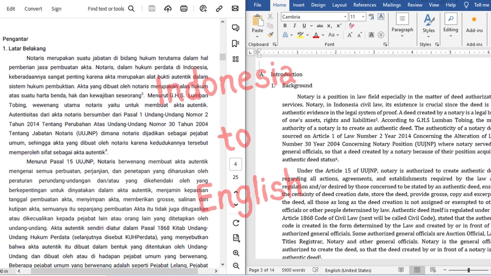 Penerjemahan - Penerjemahan INDONESIA-INGGRIS-INDONESIA - Cepat, Akurat, Tepat waktu - 7