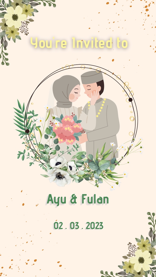 Kartu Ucapan & Video - Video Undangan Tunangan/Pernikahan - 4