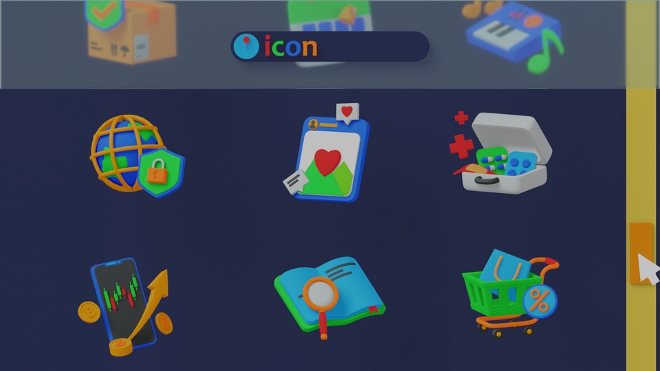 Jasa Desain Logo Online untuk Berbagai Kebutuhan - 3d icon untuk desain web dan apps