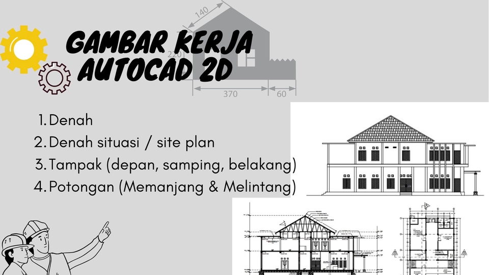 Gambar Kerja AUTOCAD