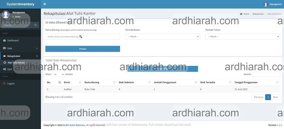 Web Development - Jasa Web Skripsi / Sistem Informasi / System Inventory / Template Premium - 3