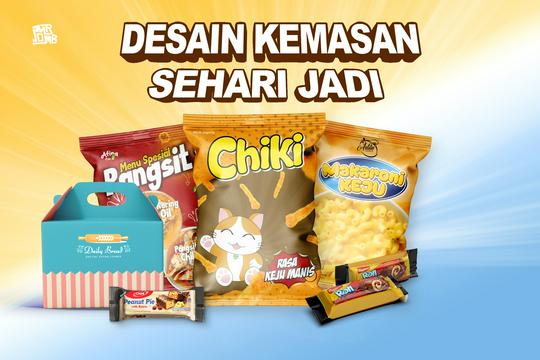 Jasa Pembuatan Motion Graphic & Animasi Explainer - Desain Kemasan/Packaging 1 Hari Jadi