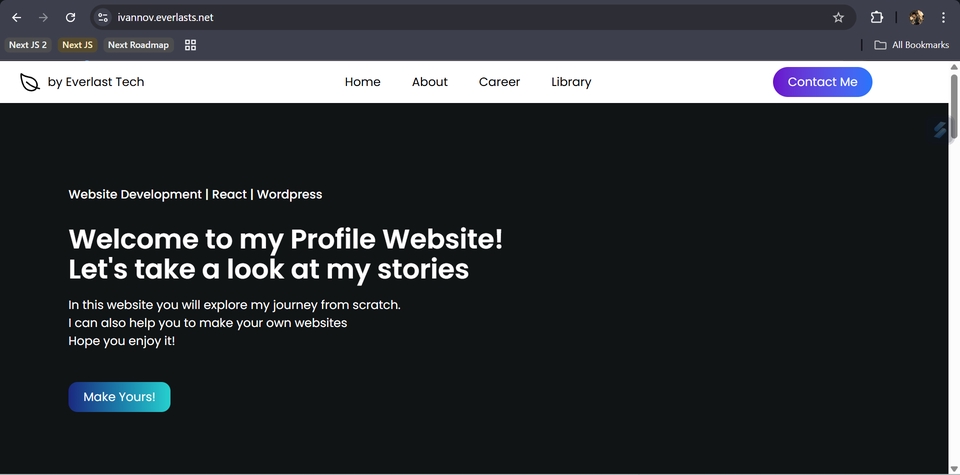 Jasa pembuatan website profesional untuk company profile dengan desain modern dan responsive.