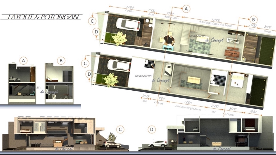 3D & Perspektif - Cek Dulu & Bandingkan ! Desain Bangunan dan Ruangan Eksterior-Interior (Rumah, Kos, Apartemen, dll) - 1