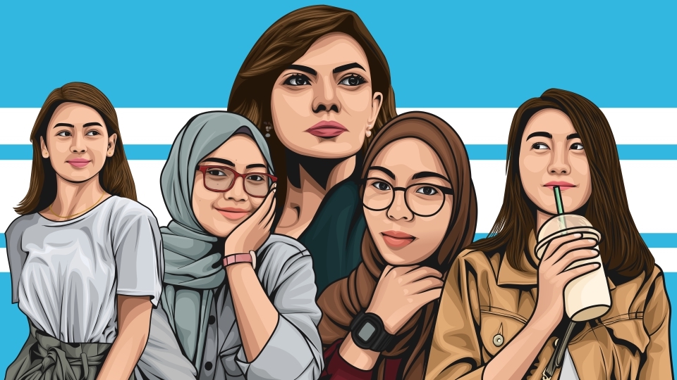 Gambar Potret - Potret Vector Art dari Foto Anda, Jadi 1 Hari - 1