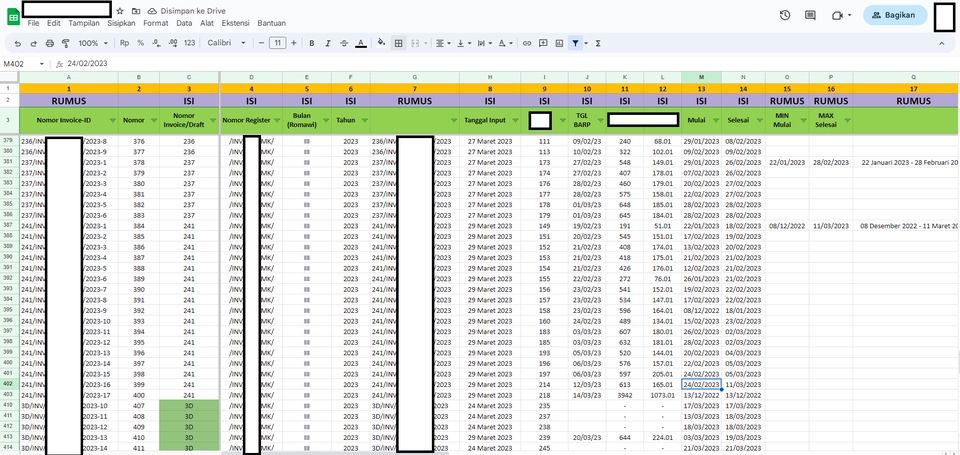 Entri Data - Entri Data/Input Data ke Spreadsheet/Excel - 2