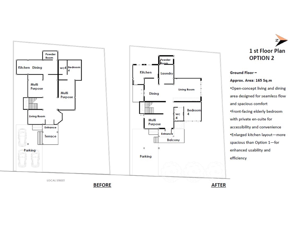 รับออกแบบรีโนเวทบ้านชั้นเดียวสำหรับผู้สูงอายุ แบบบ้านหลังนี้ดีไซน์เน้นพื้นที่ใช้สอยกว้างขวาง ห้องนอนใหญ่พร้อมห้องน้ำในตัว ครัวขนาดใหญ่ เหมาะสำหรับผู้สูงอายุและครอบครัว บริการออกแบบและตกแต่งภายใน