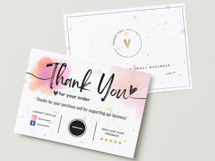 Digital Printing - Desain Thank You Card - 3