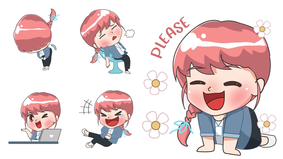 ออกแบบ LINE Sticker - รับวาดและออกแบบสติกเกอร์ไลน์ - 8