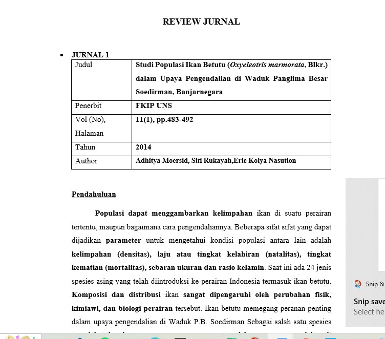 Pengetikan Umum - REVIEW JURNAL KILAT - 2