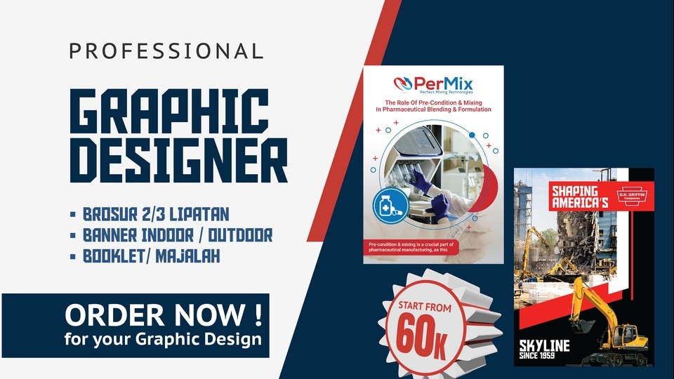 Digital Printing - Desain Banner, Majalah, Brosur Professional Cepat satu hari jadi - 1
