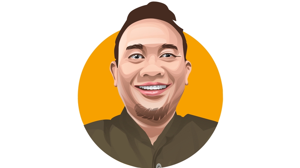 Gambar Potret - Karikatur Bighead style - 7