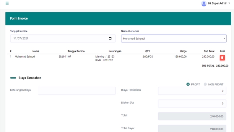 Web Development - Aplikasi Invoice Web & Report Excel Codeigniter - 2