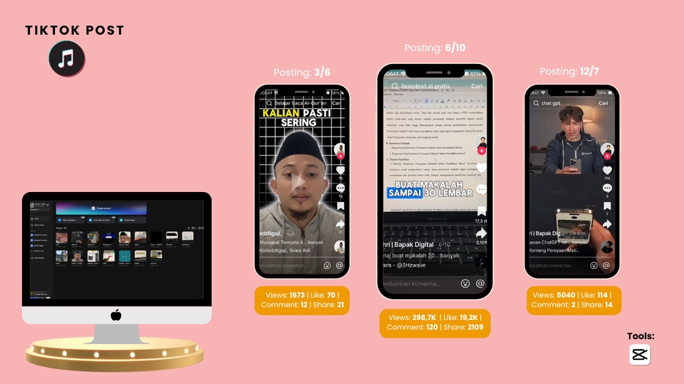 Jasa edit video youtube, jasa editor video, harga edit video untuk video tiktok dengan konten menarik.