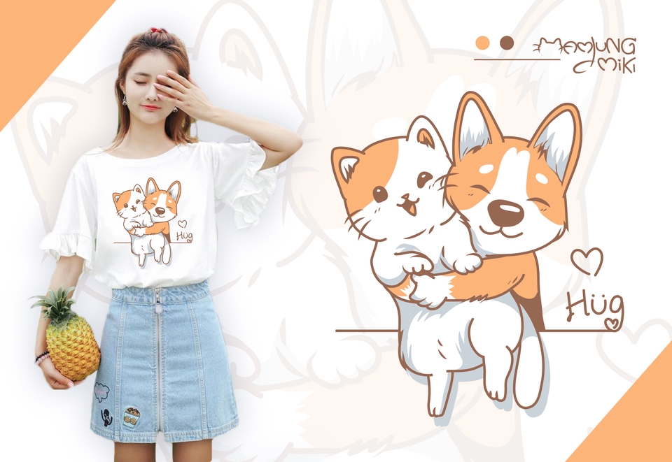 ออกแบบ Character & Mascot - ออกแบบลายเสื้อ ออกแบบตัวการ์ตูน ออกแบบคาแรคเตอร์ตามต้องการ วาดสัตว์เลี้ยงเป็นการ์ตูน ได้รับไฟลVector - 30