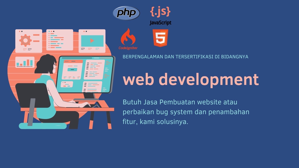 Web Development - Jasa Pembuatan System Informasi web (Laravel, Codeiginter,dll) atau Tugas Akhir Kuliah - 1