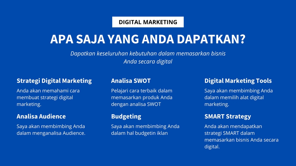 Pemasaran - Konsultasi Digital Marketing Sampai Meningkatkan Penjualan & Reputasi Bisnis Sampai Tuntas - 2