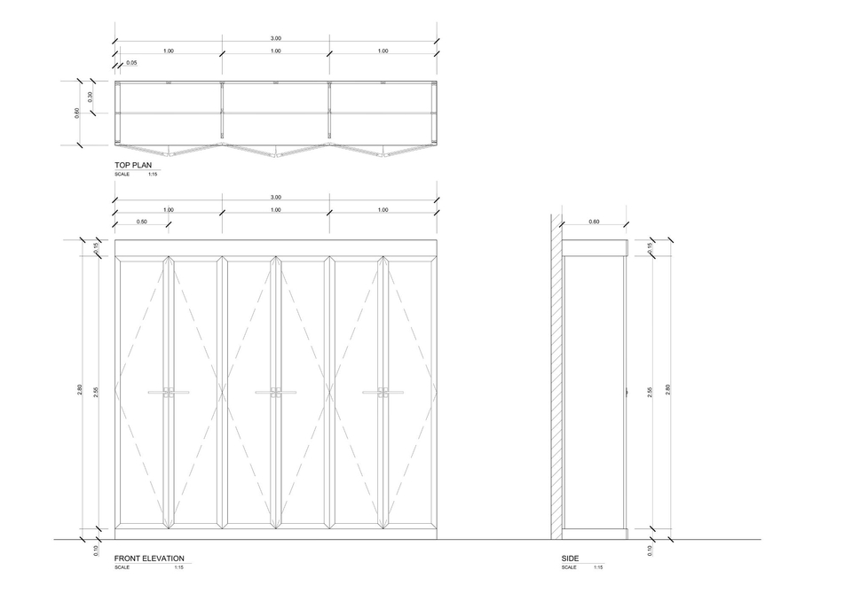 ออกแบบแปลน - รับออกแบบเขียนแบบ เฟอร์นิเจอร์ Build-in / ห้องหรือพื้นที่ขนาดเล็ก (Ex. คอนโด,คาเฟ่,ร้านค้า,คีออส) - 4