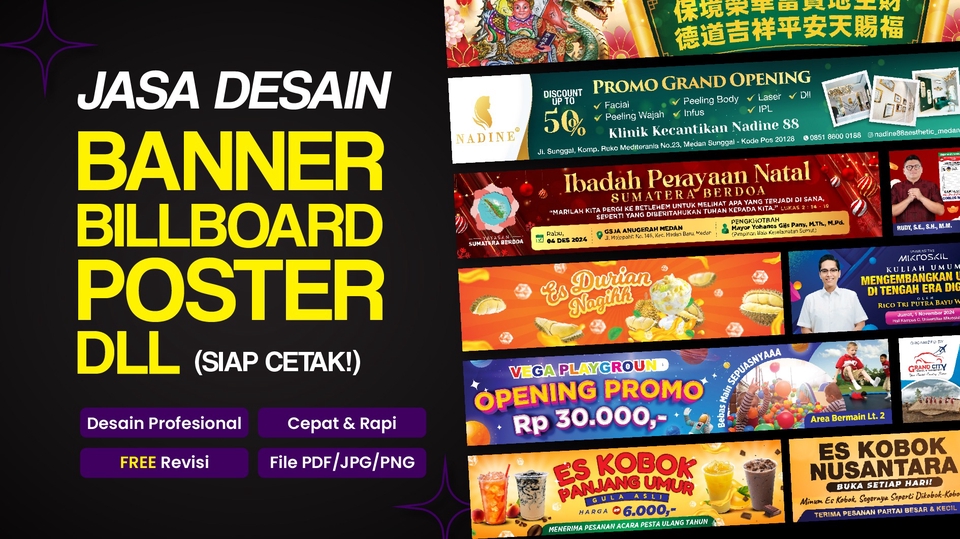 Jasa Desain Sertifikat dan Piagam Penghargaan - JASA DESAIN POSTER, SPANDUK, ROLL / X-BANNER, MINI / TRIPOD BANNER, BALIHO, UMBUL-UMBUL, DLL