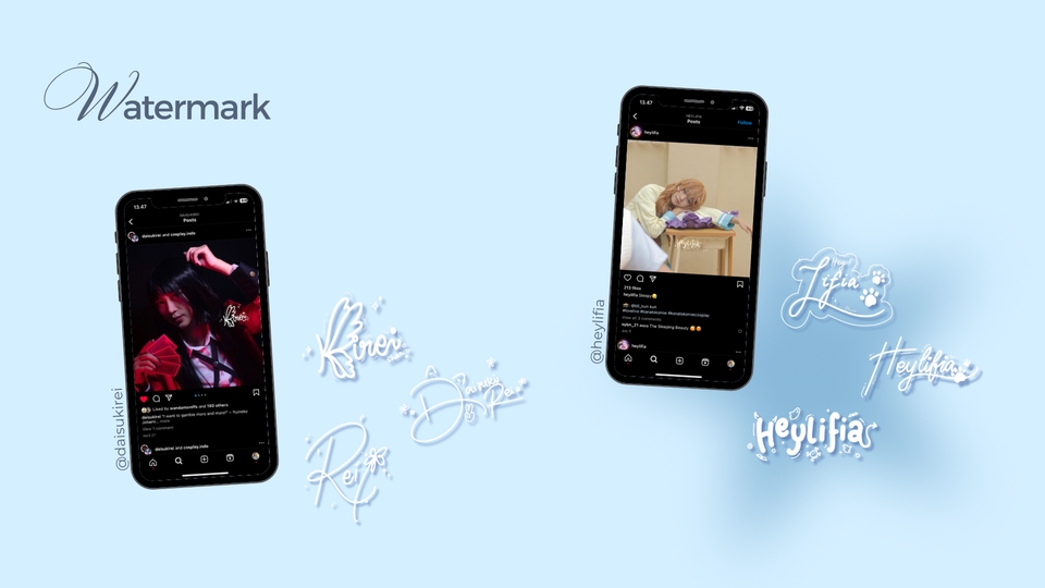 Logo - Desain Logo Non-Formal / Watermark Cosplayer dan Event - 3