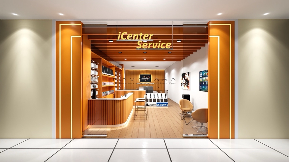 ออกแบบร้านค้า 3d perspective มุมมองภายในร้านไอเซ็นเตอร์ บริการดีไซน์ร้านค้า 3 มิติ ราคาประหยัด