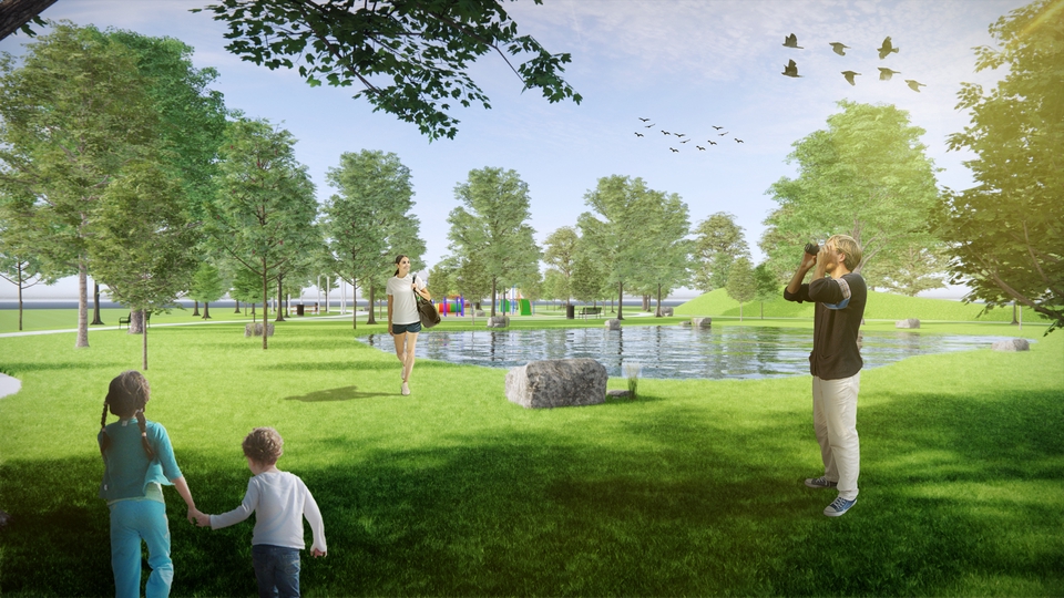 3D & Perspektif - Desain dan 3D Rendering untuk Playground, Community Landscape Park, dan Public Space - 7