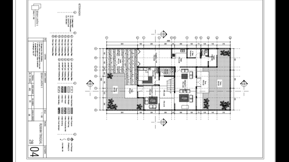 CAD Drawing - Design rumah 2D, 3D, dan RAB - 4