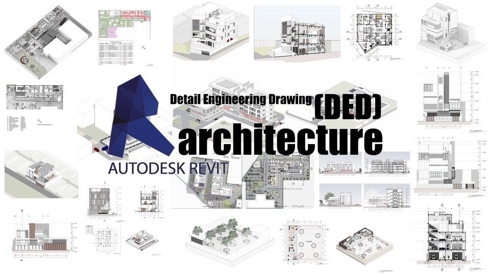 CAD Drawing - Jasa drafting DED (Gambar Kerja) BIM Revit Modeling Arsitektur - 1