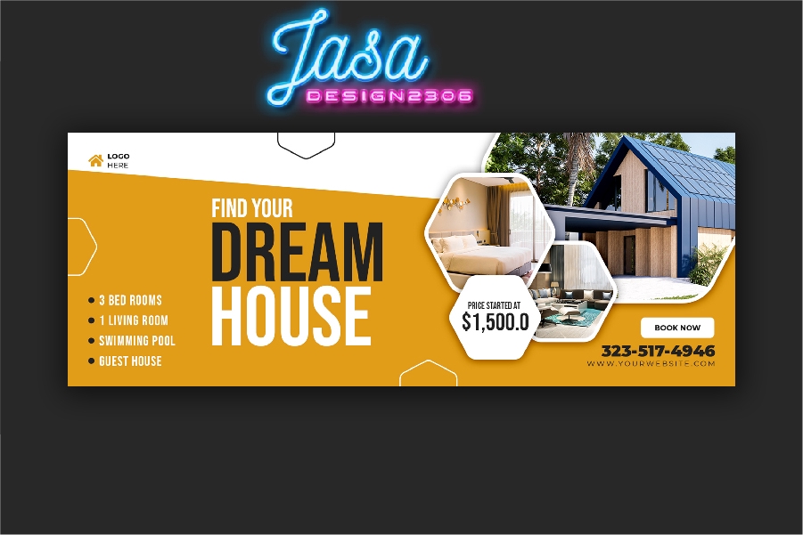 Jasa desain banner instagram untuk promosi website dan toko online, dengan desain banner keren dan unik.