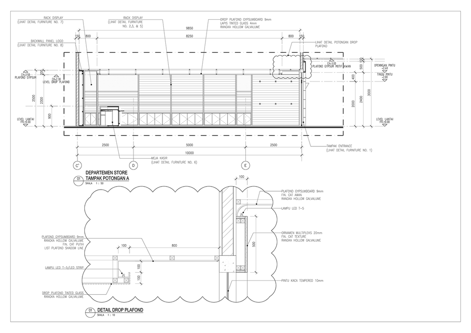 CAD Drawing - Jasa Desain Gambar 2D/3D Rumah Tinggal, Perkantoran, Interior, Eksterior - 6