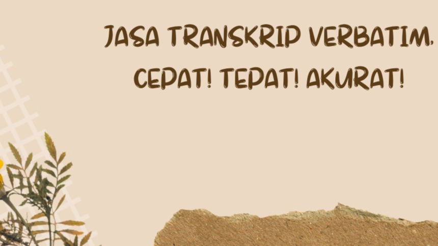 Pengetikan Umum - Bantu Transkrip verbatim wawancara konseling - 1