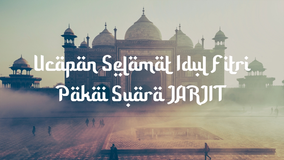 Sulih suara (dubbing, looping) - [CUSTOM] Ucapan Idul Fitri Pakai Suara Jarjit. - 3