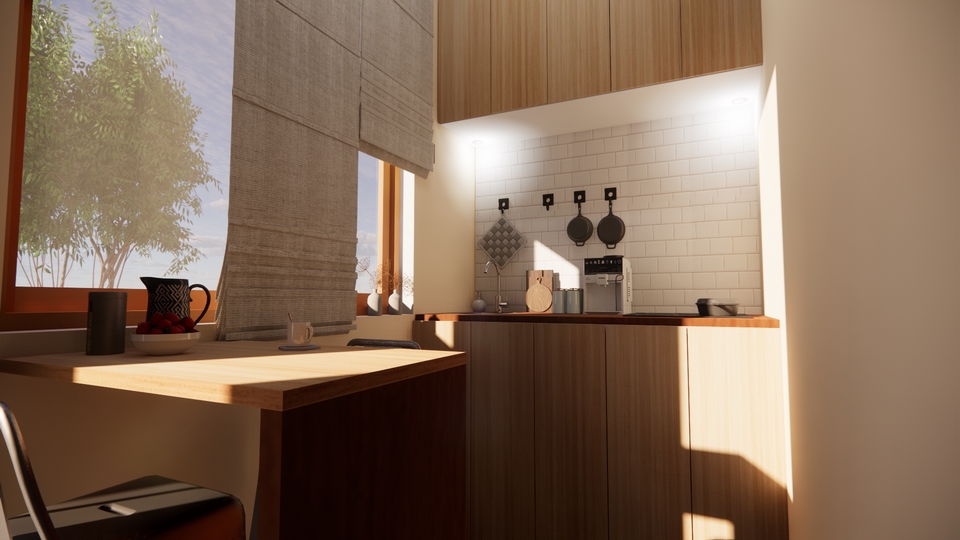 3D & Perspektif - Jasa Design 3D interior (Rumah Tinggal, Caffe, Office, dll) - 13