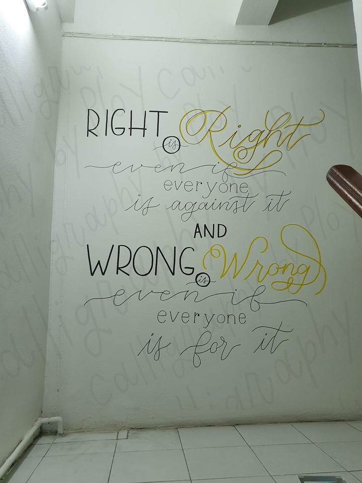 วาดภาพประกอบ - เขียน Calligraphy ภาษาอังกฤษด้วยอุปกรณ์ต่างๆเป็นชิ้นงานจริงและไฟล์ดิจิตอล - 17