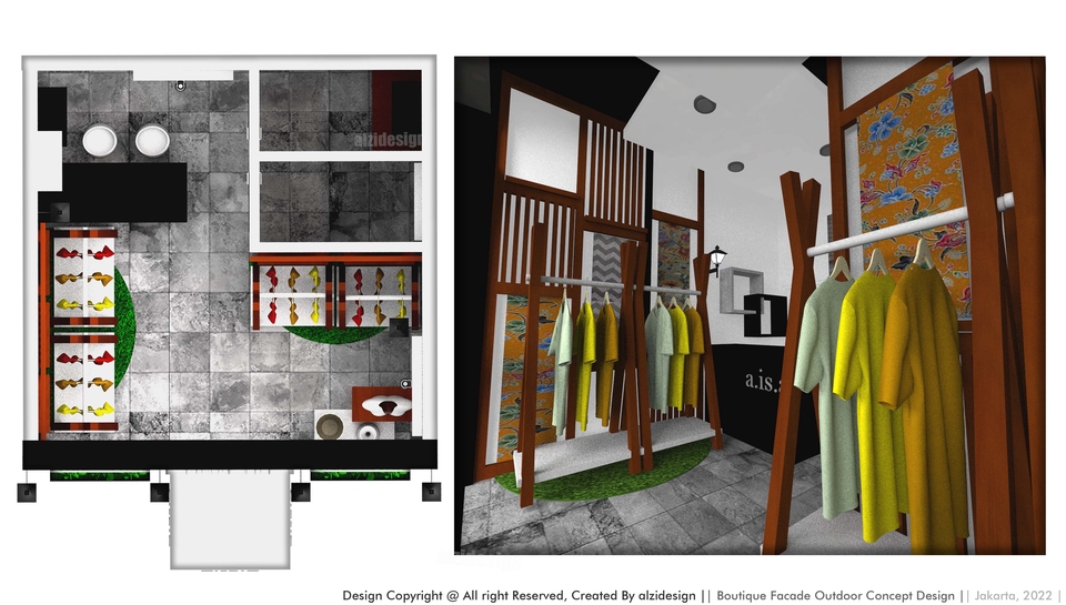 3D & Perspektif - DESAIN INTERIOR 3D Retail & Residence 50 K ( NEGO )  - 11