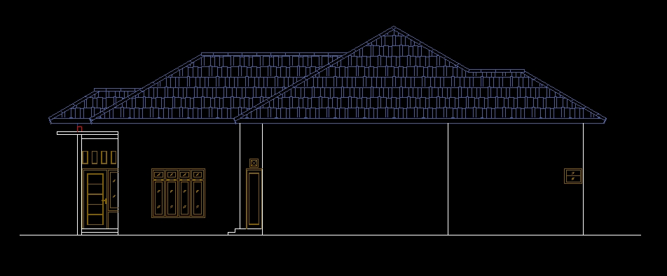 CAD Drawing - Desain Gambar Kerja Lengkap Rumah atau Bangunan 2D dengan AutoCad - 6