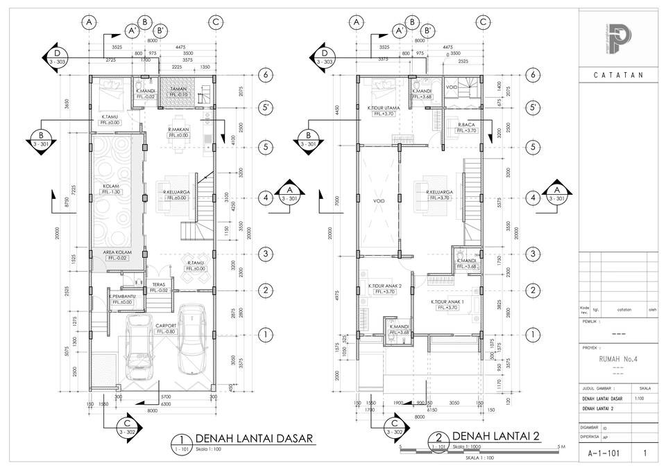 CAD Drawing - Jasa Gambar Kerja Architecture & Interior , 1 s/d 3 Hari Jadi Harga 50.000 /Lembar - 2